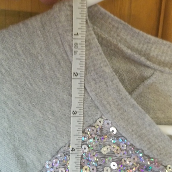 Justice sequin button up sweater Girl's 16 - Picture 4 of 7